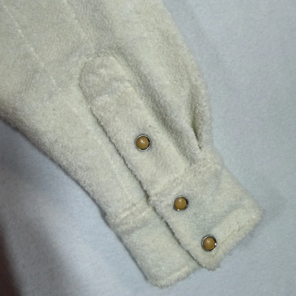 Flint & Tinder Huckberry Quilted Sherpa Overshirt Men‎ Small Snap Button Western
